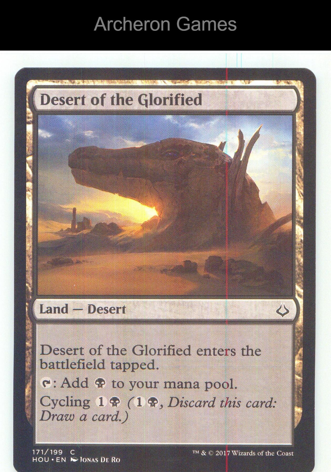 Desert of the Glorified HOU 171 C MTG Card NM/EX+