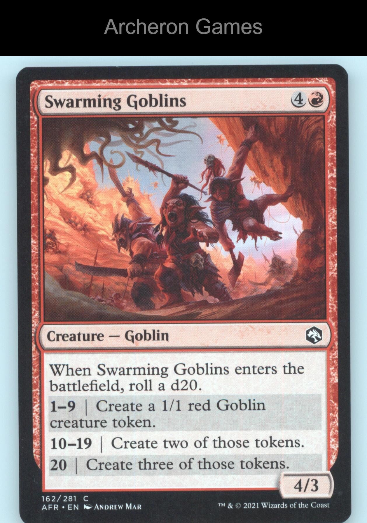 Swarming Goblins 162 C MTG Card Adventures in the Forgotten Realms