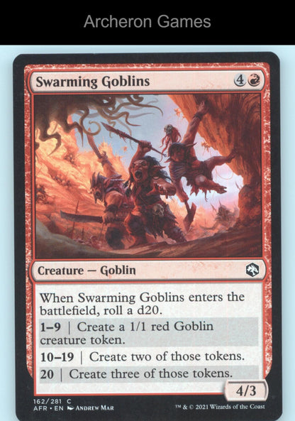 Swarming Goblins 162 C MTG Card Adventures in the Forgotten Realms