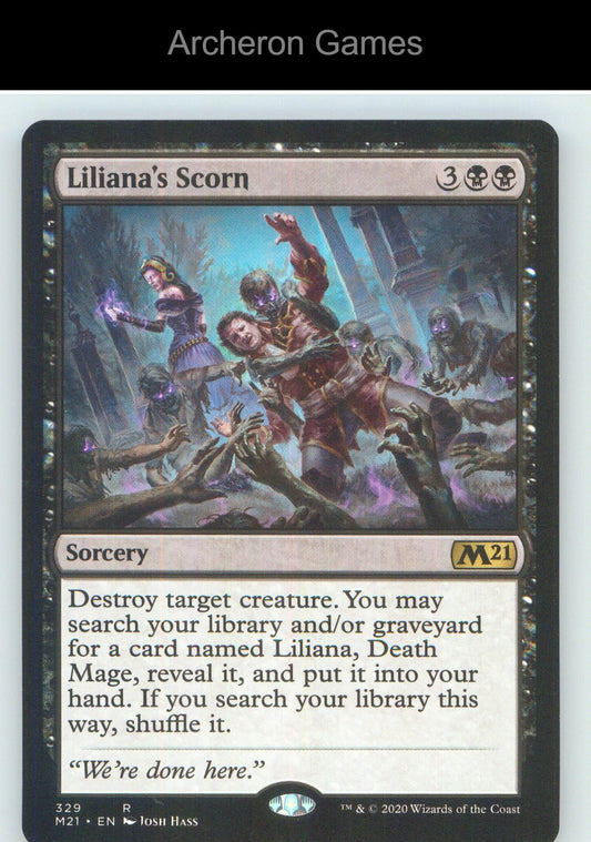 Liliana's Scorn M21 329 R MTG Card NM/EX+