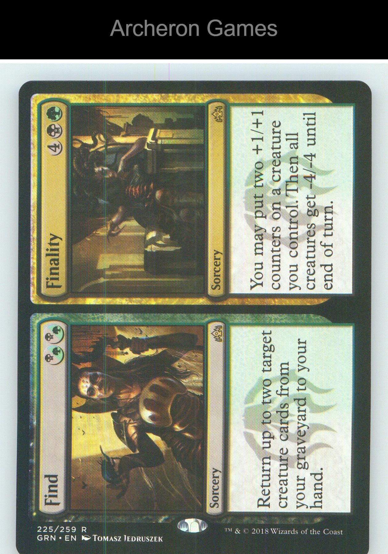 Find // Finality GRN 225 R MTG Card NM/EX+