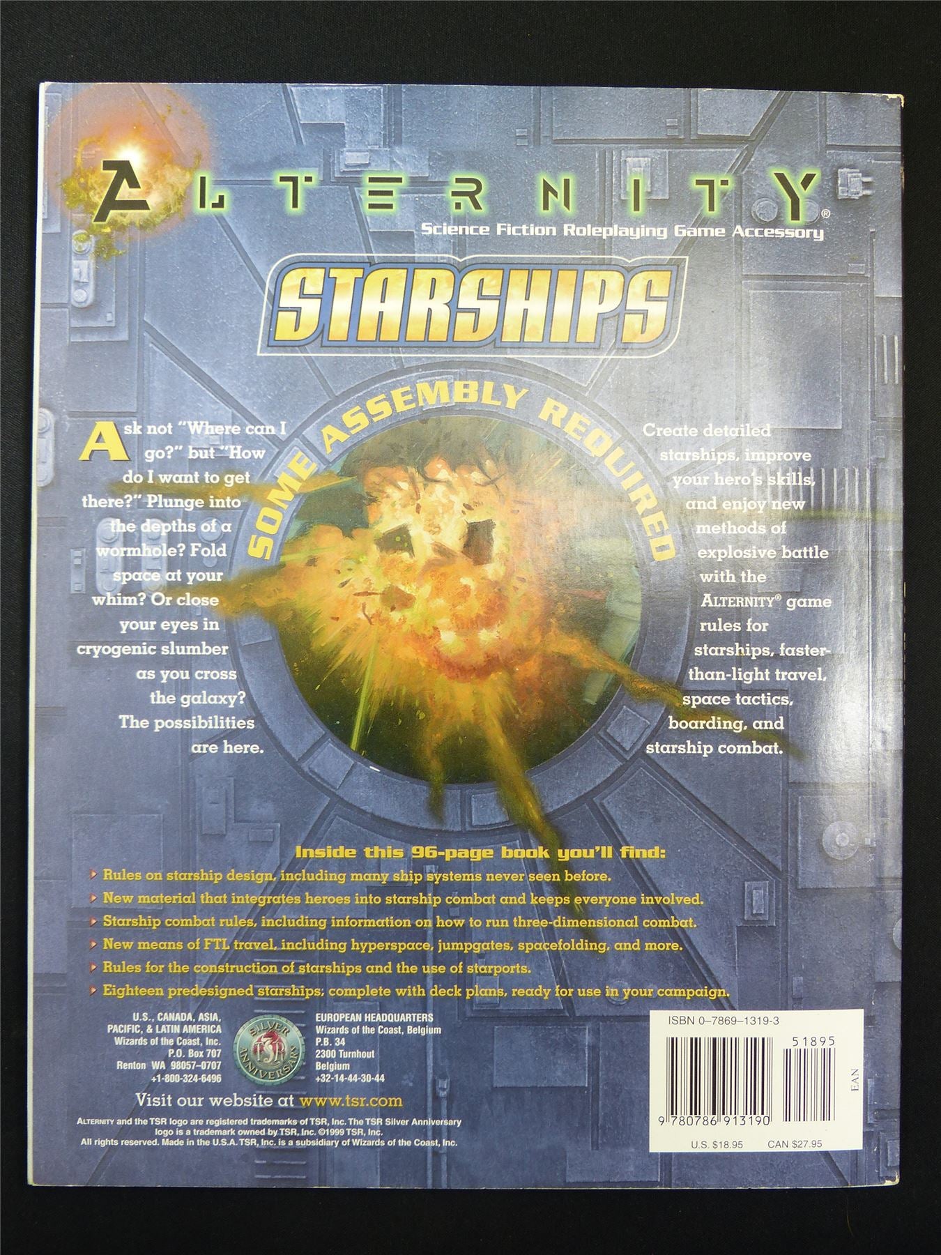 Alternity  Starships Roleplay - TSR Roleplay Softback #2VG