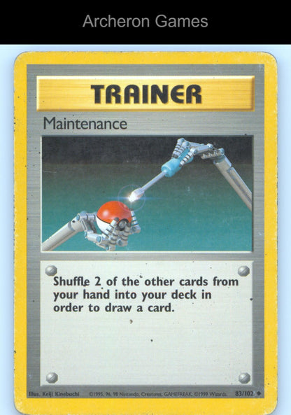 Pokemon Card Maintenance BS 83/102 UC Base Set Unlimited