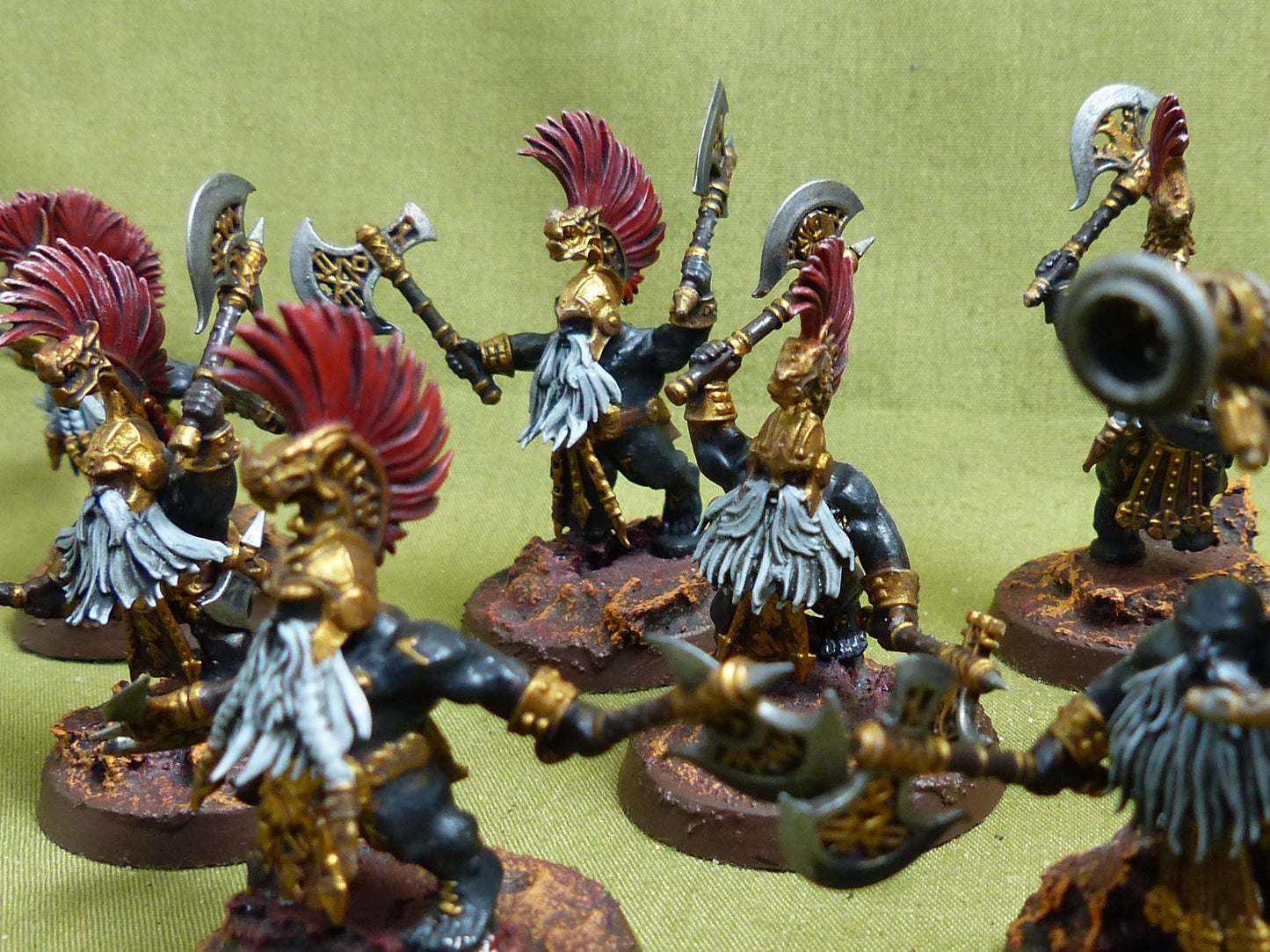 Vulkite Berzerkers painted - Fyreslayers - Warhammer AoS #1O3