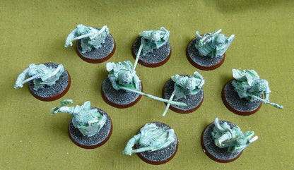 Classic Metal Warriors of the Dead set of 10 painted OOP - Warhammer Middle-Earth #2EI