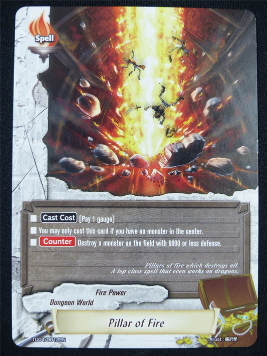 Pillar of Fire TD04 - Buddyfight Card #2JE