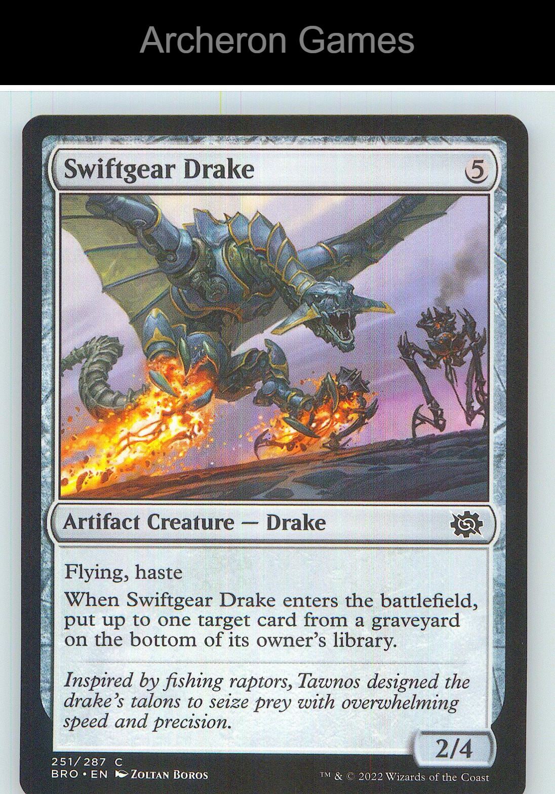 Swiftgear Drake BRO 251 C MTG Card NM/EX+