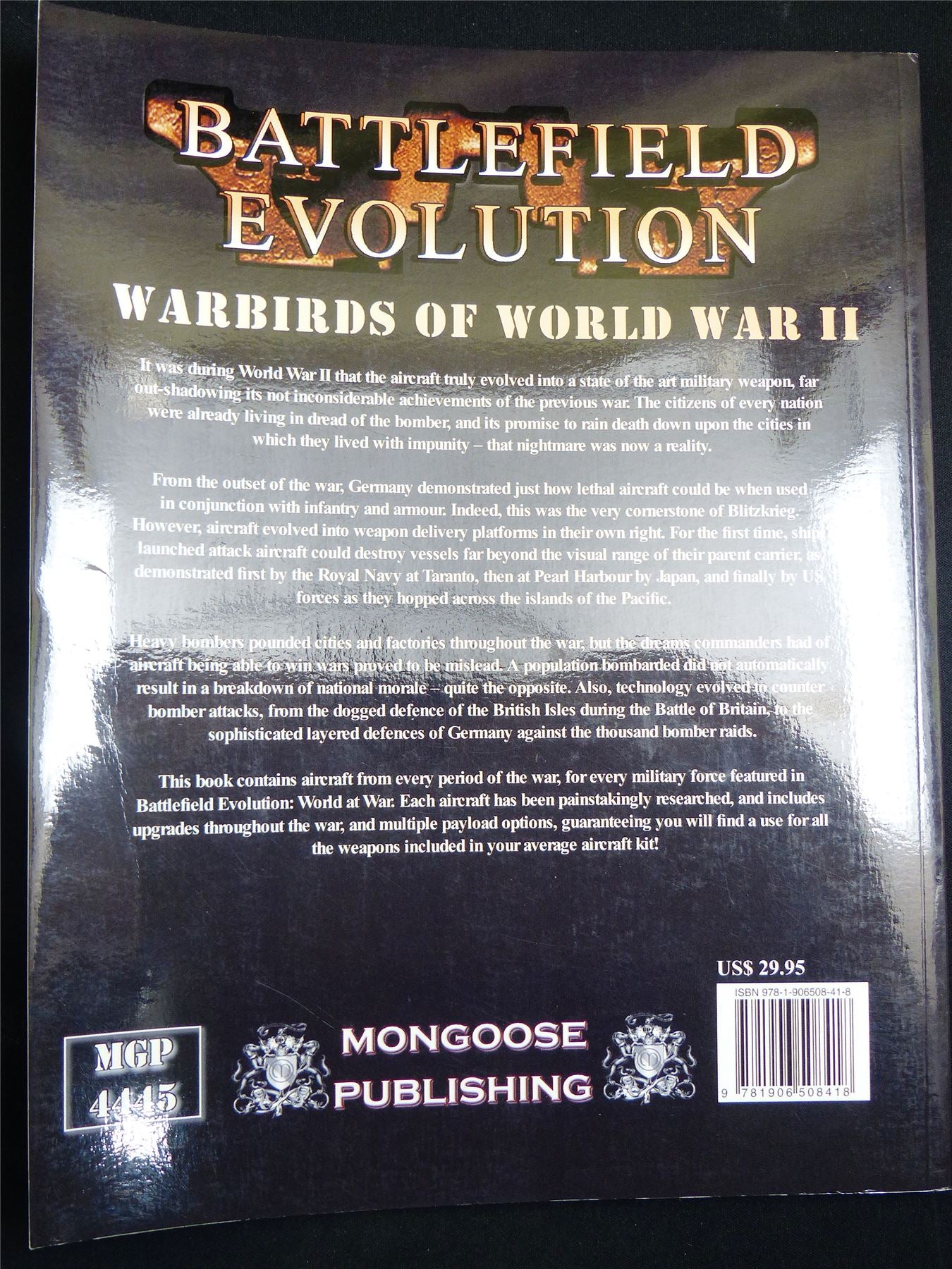 Battlefield Evolution: Warbirds of World War II - Miniatures Rulebook Softback #2UF