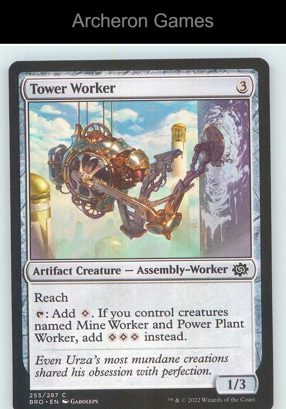 Tower Worker BRO 255 C MTG Card NM/EX+