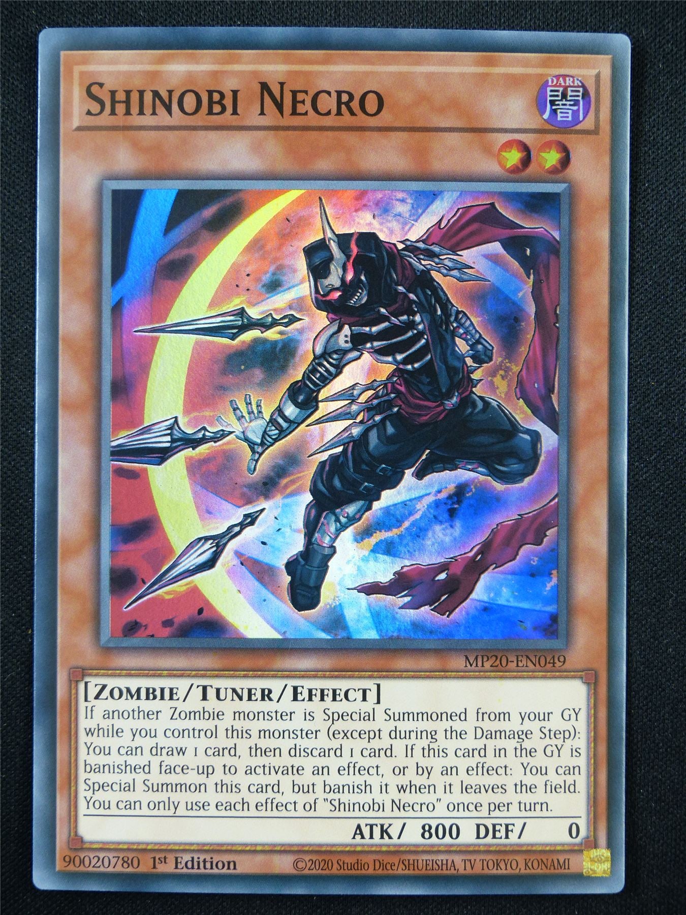 Shinobi Necro MP20 Super Rare - 1st ed Yugioh Card #115