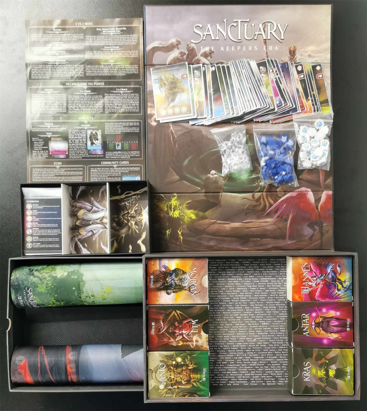 Sanctuary the Keepers Era Kickstarter Board Game + playmats #9I2