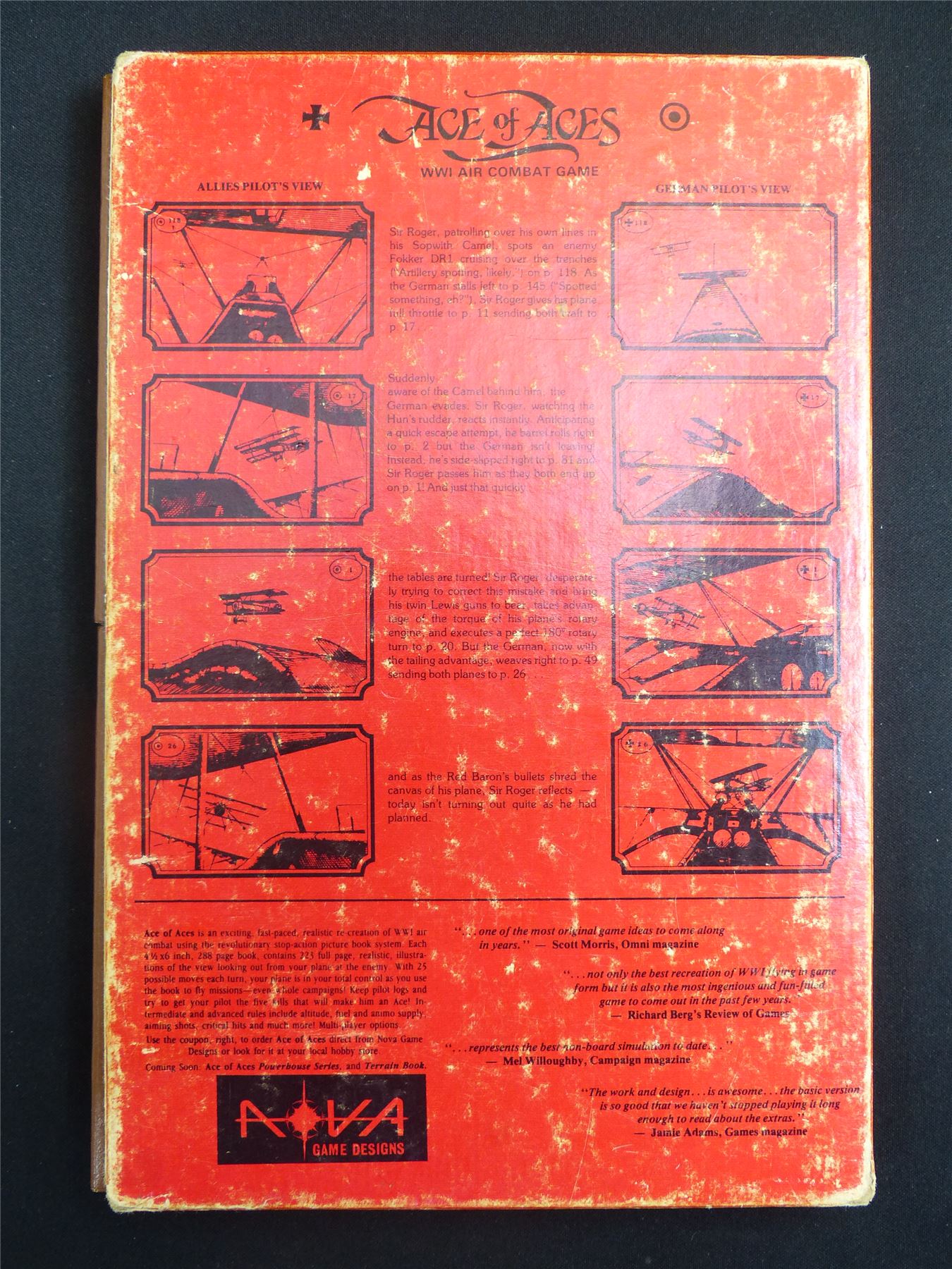 Ace of Aces WWI Air Combat Game Book Set #2SY