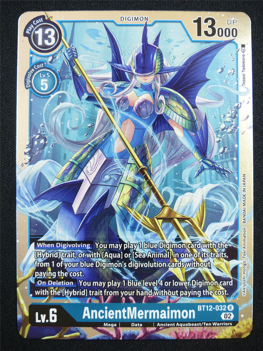 AncientMermaimon BT12-032 R - Digimon Card #KZ