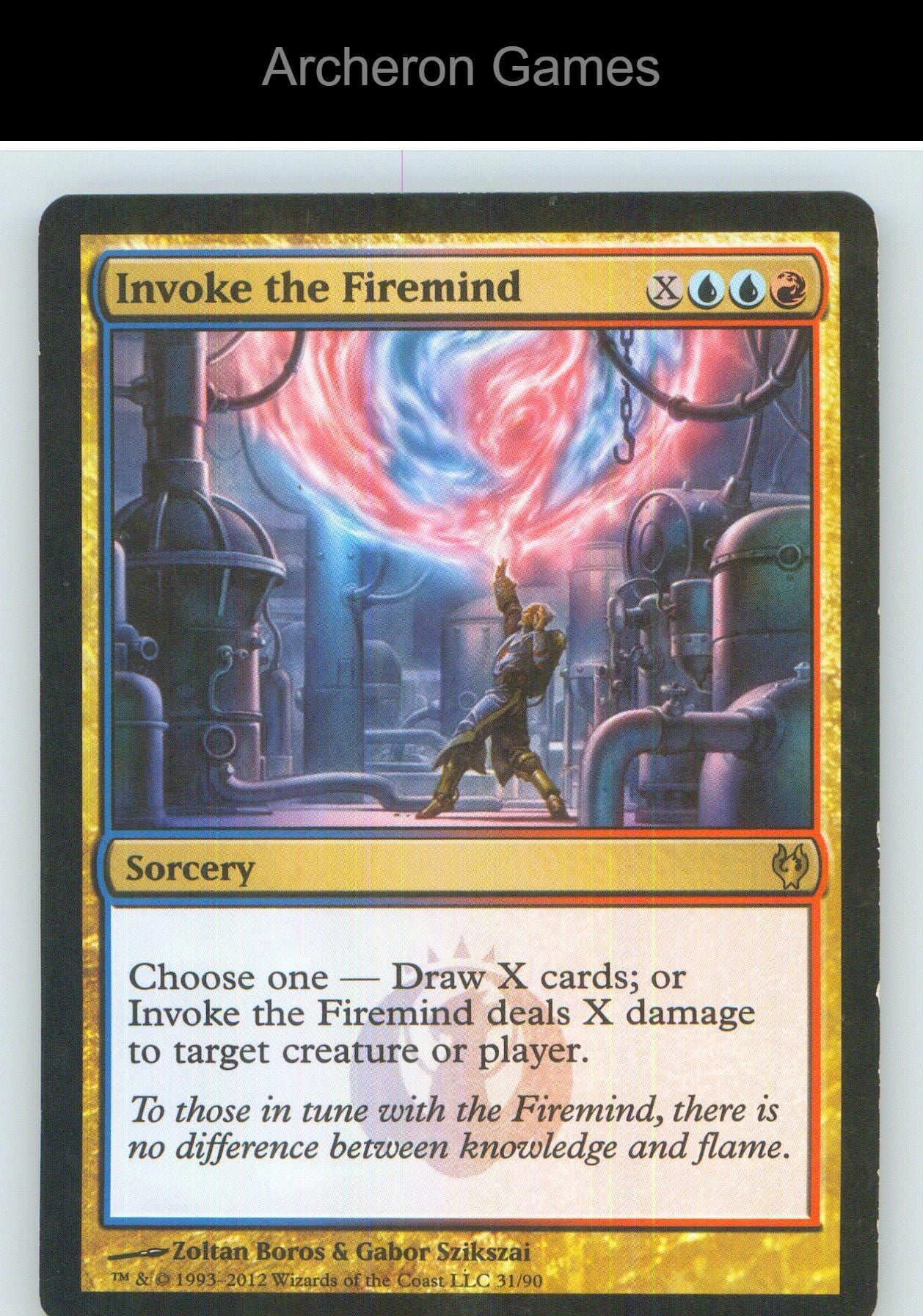 Invoke the Firemind IDW 31 R MTG Card NM/EX+
