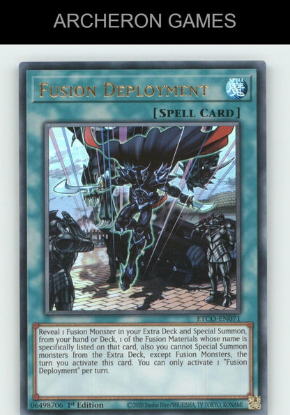 Fusion Deployment Ultra Rare YUGIOH Card