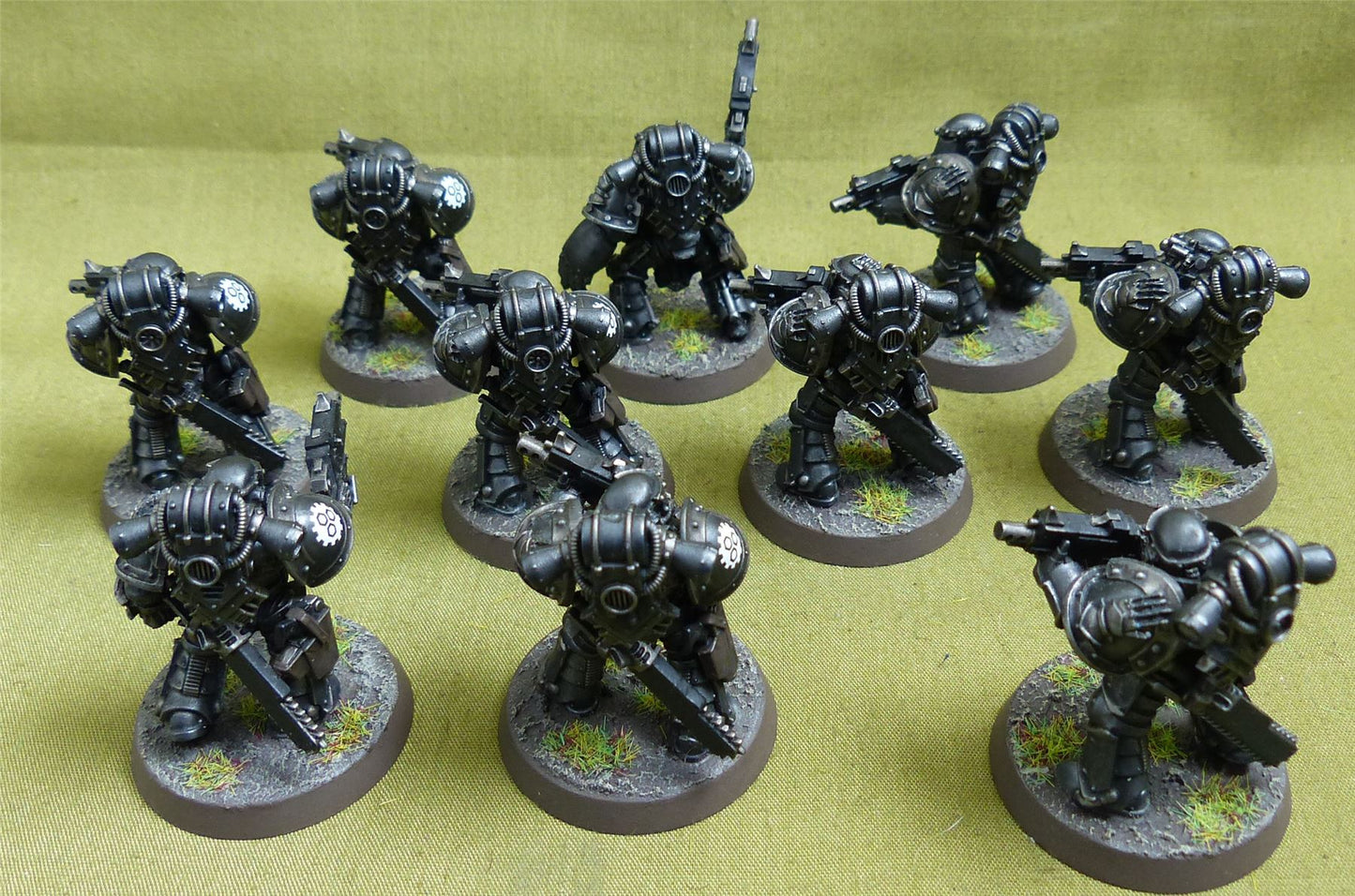 MKIII Tactical Squad set of 10 painted - Iron Hands - Warhammer Horus Heresy #2QI