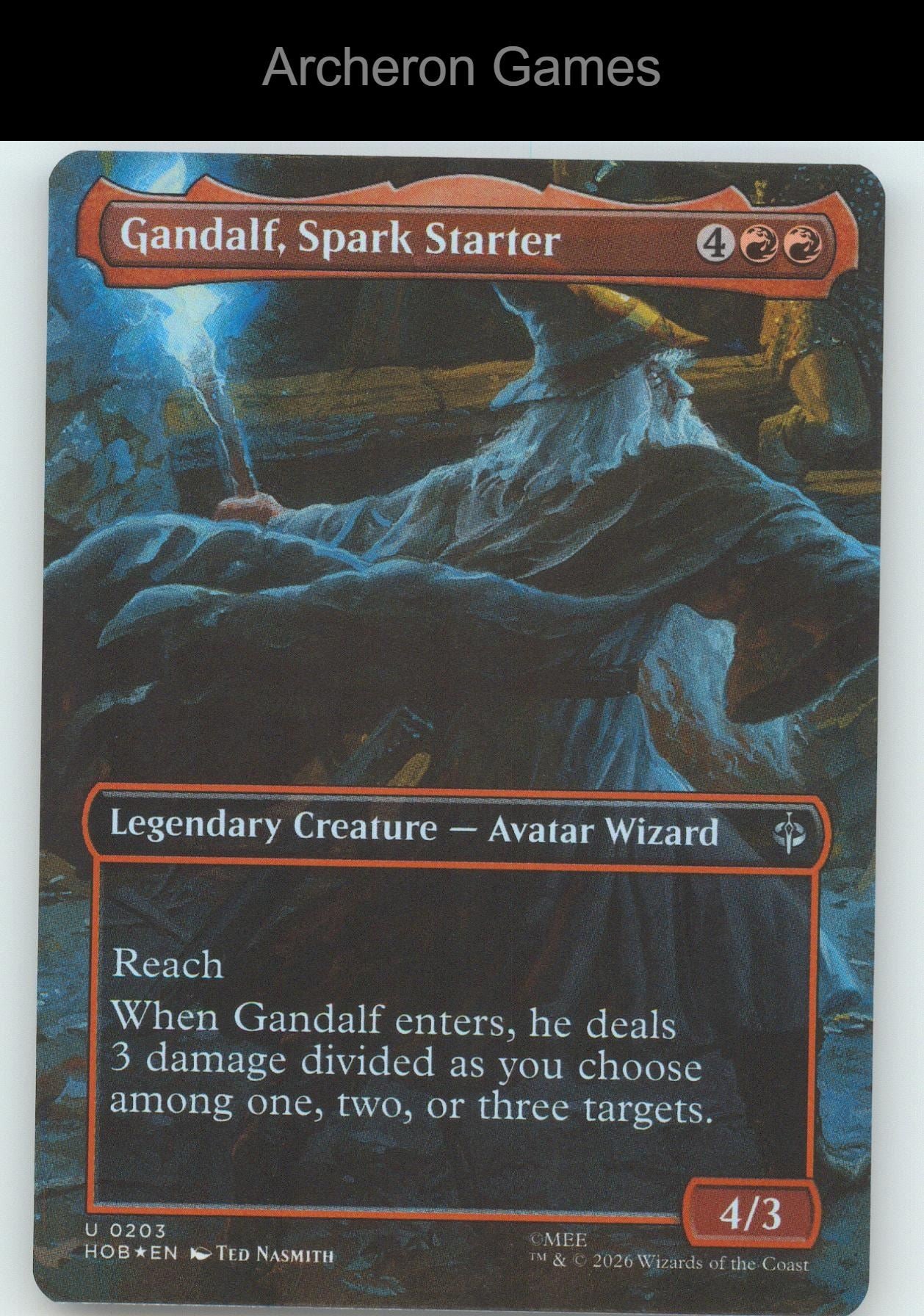 Gandalf, Spark Starter (Borderless) HOB 203 UC MTG Card The Hobbit