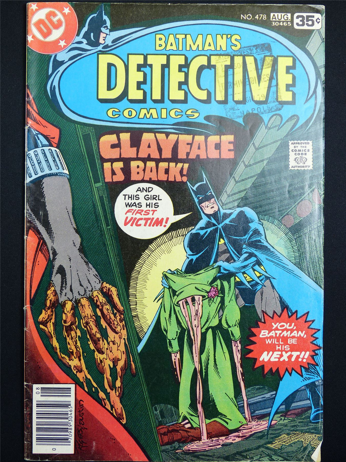 BATMAN: Detective Comics #478 Cvr A Classic - DC Comic #4GK