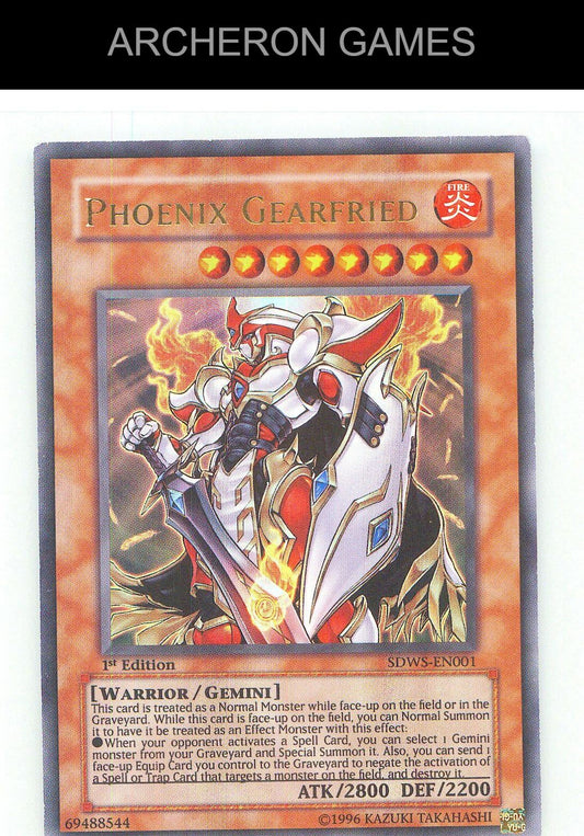 Phoenix Gearfried Ultra Rare YUGIOH Card 1st Edition