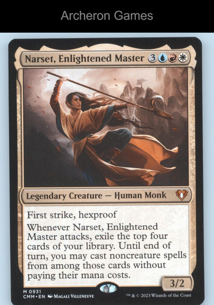 Narset, Enlightened Master 931 Mythic MTG Card Commander Masters