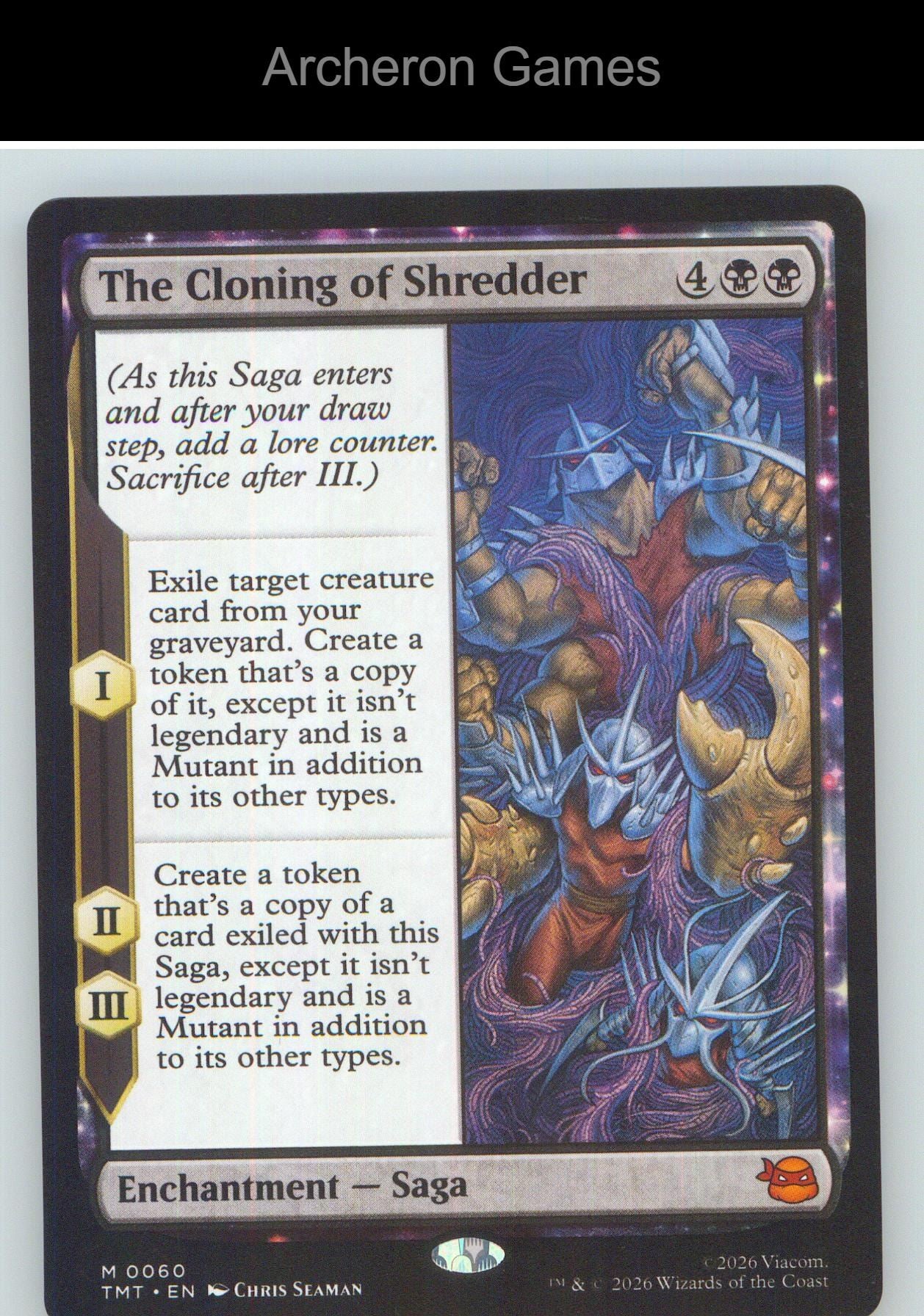 The Cloning of Shredder TMT 0060 Mythic MTG Card NM/EX+