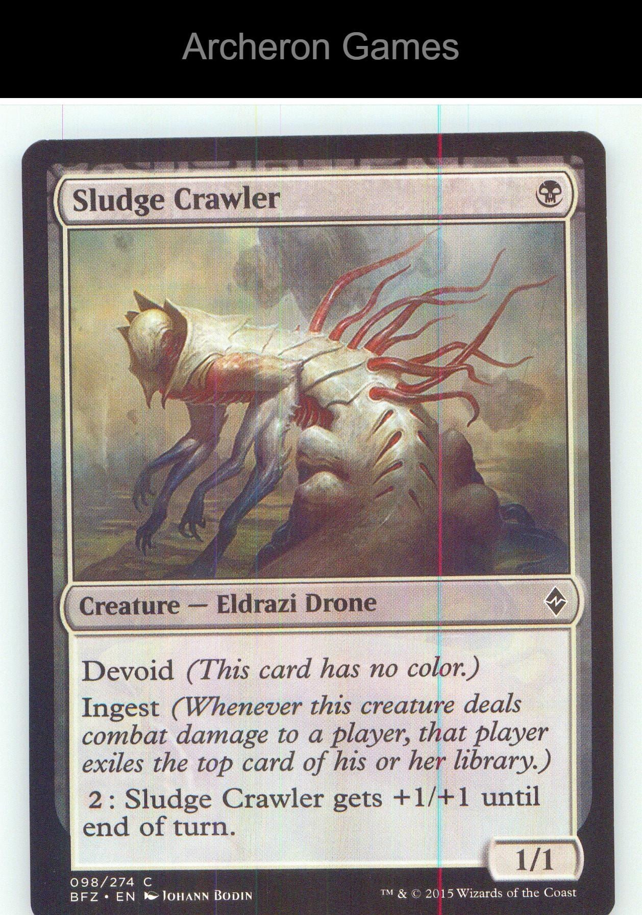 Sludge Crawler BFZ 98 C MTG Card NM/EX+