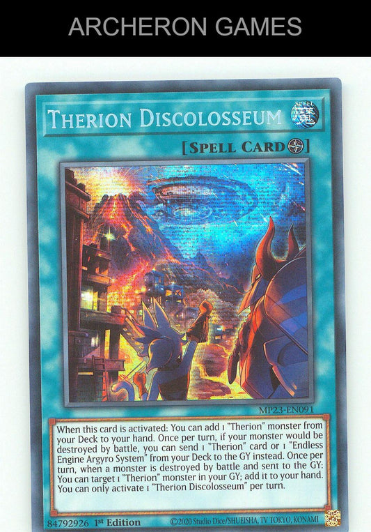 Therion Discolosseum SEC YUGIOH Card