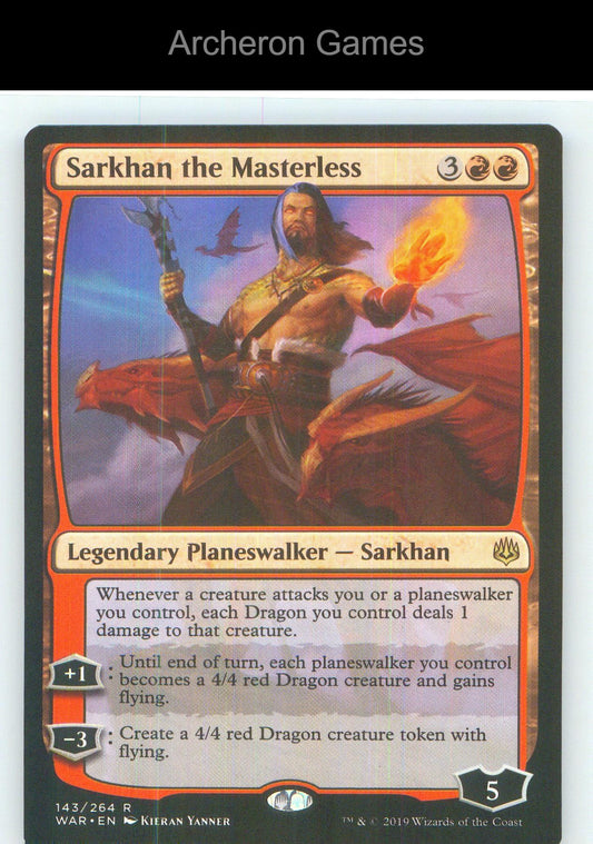 Sarkhan the Masterless WAR 143 R MTG Card NM/EX+