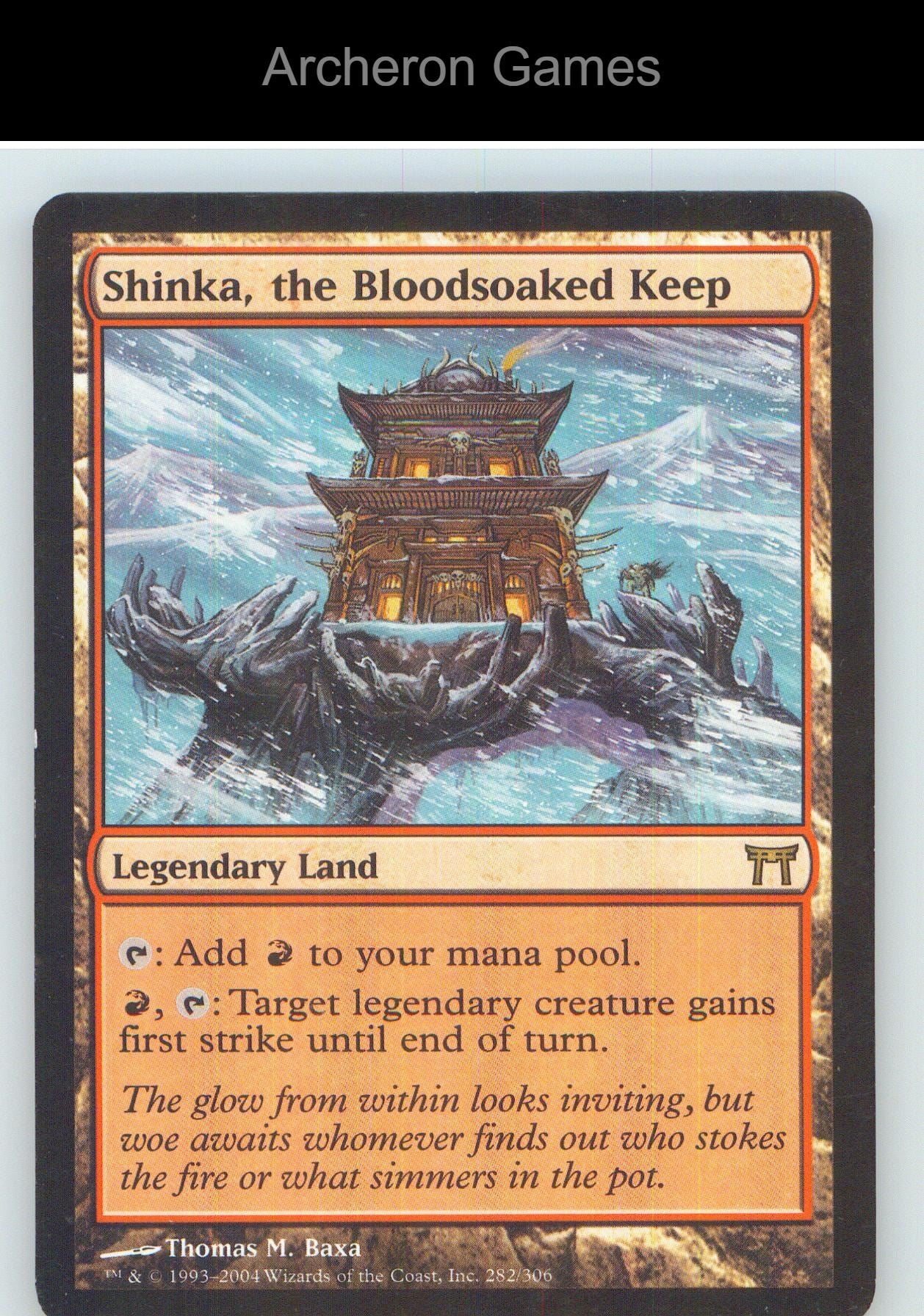 Shinka, the Bloodsoaked Keep PLST 282/306 R MTG Card NM/EX+
