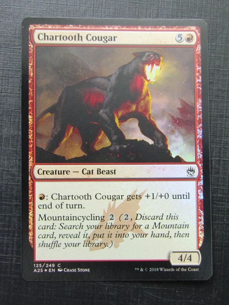 Chartooth Cougar Foil - Masters 25 - Mtg Card # 9J96