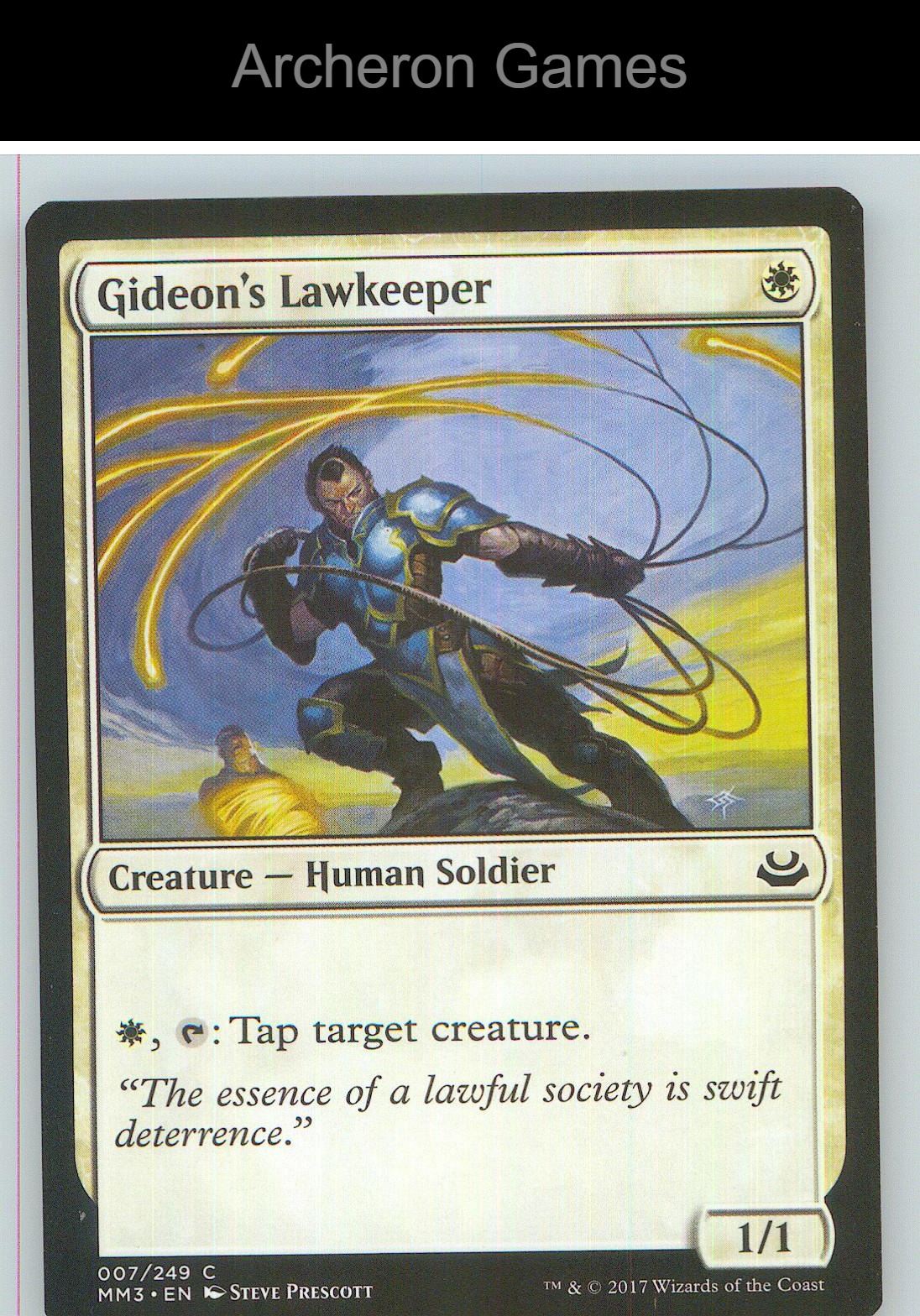 Gideon's Lawkeeper MM3 7 C MTG Card NM/EX+