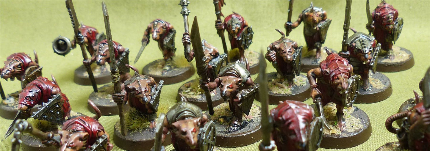 Clanrats painted - Skaven - Warhammer AoS #16I