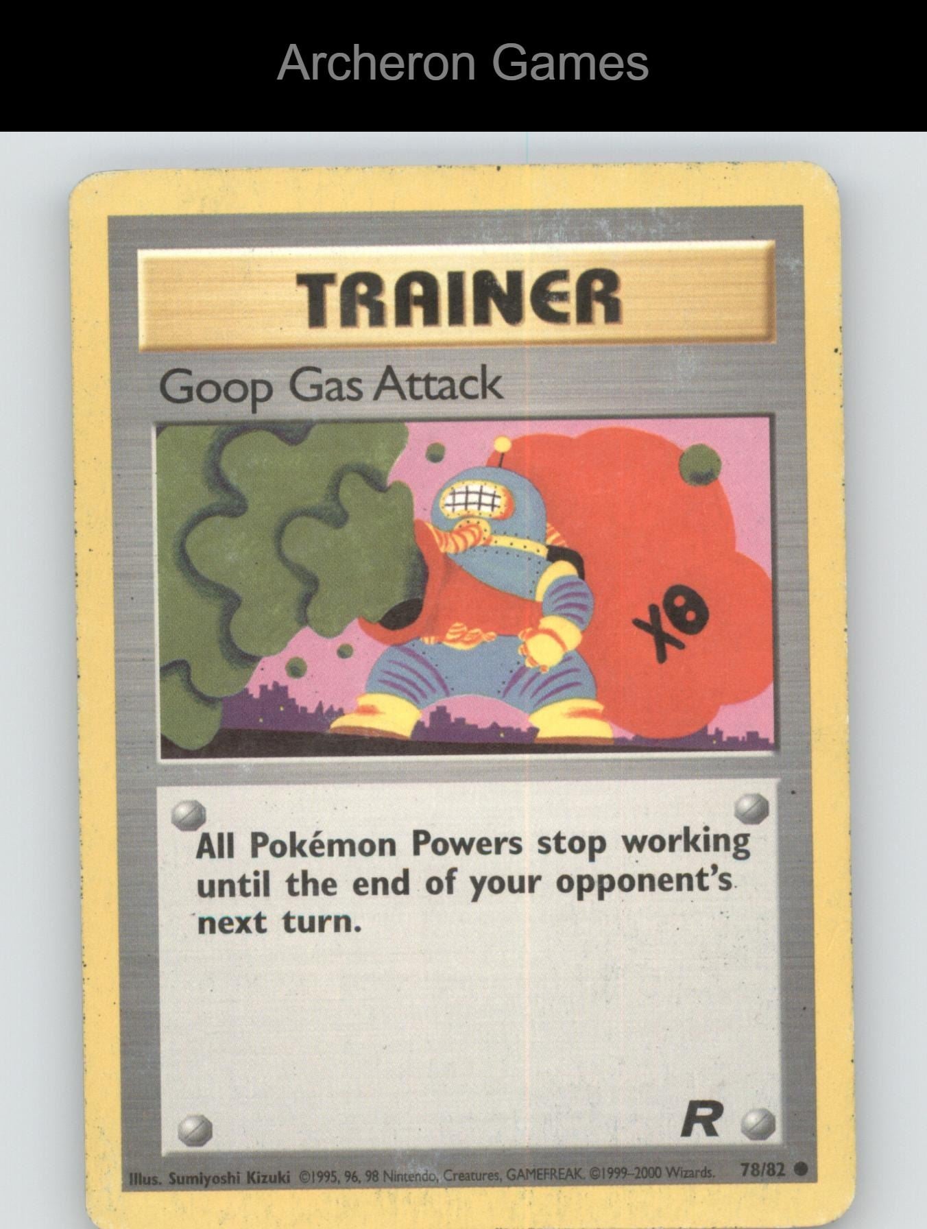 Pokemon Card Goop Gas Attack TR 78/82 C Team Rocket Unlimited