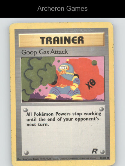 Pokemon Card Goop Gas Attack TR 78/82 C Team Rocket Unlimited