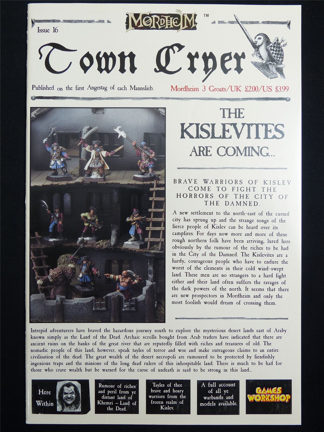 Mordheim: Town Cryer #16 The kislevites Are Coming - Games Workshop Magazine #1N1