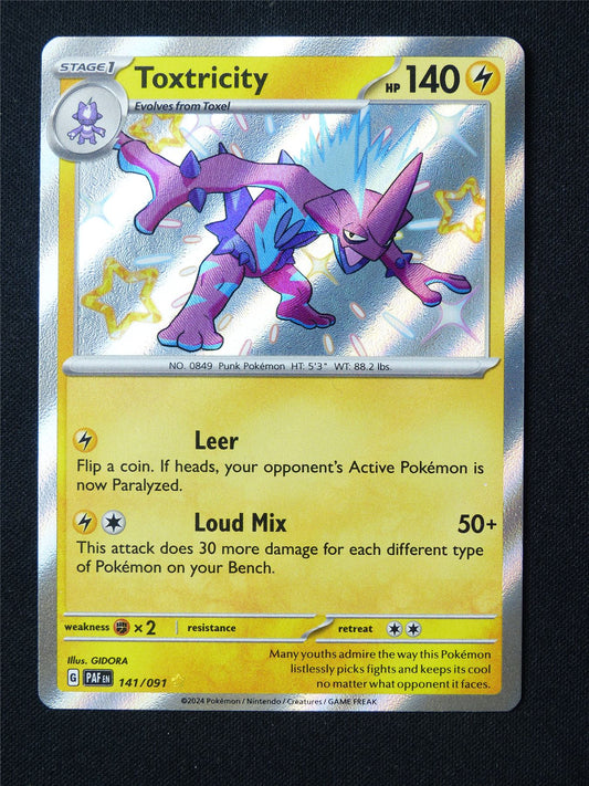 Toxtricity 141/091 Shiny Holo - Pokemon Card #63Z