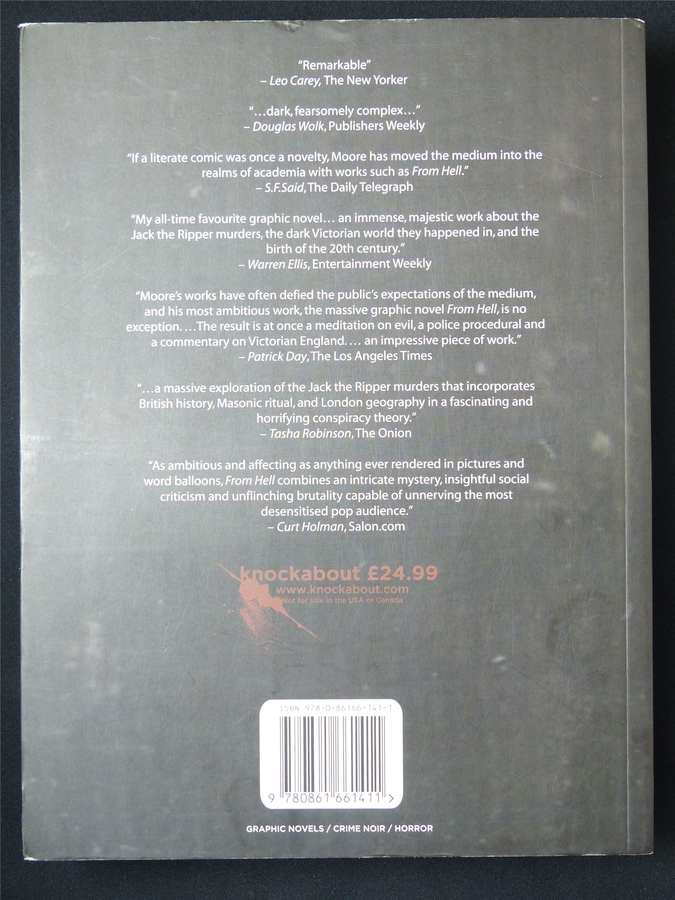 From Hell by Alan Moore - Knockabout Graphic Softback #296