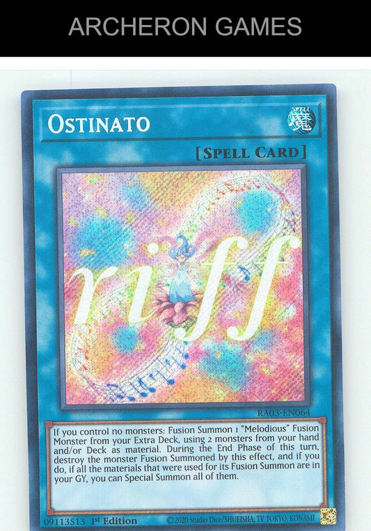 Ostinato (Secret Rare) SEC YUGIOH Card 1st Edition
