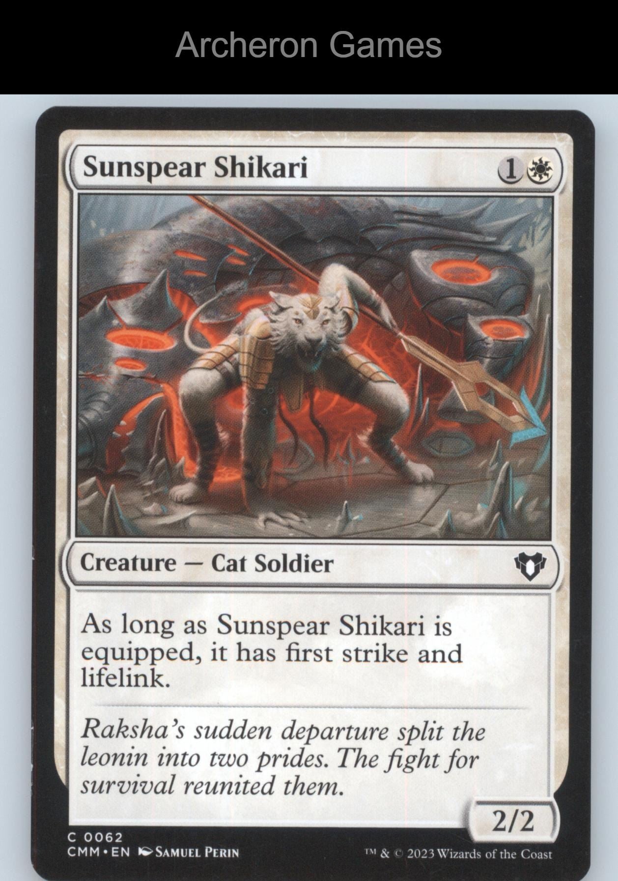 Sunspear Shikari 62 C MTG Card Commander Masters