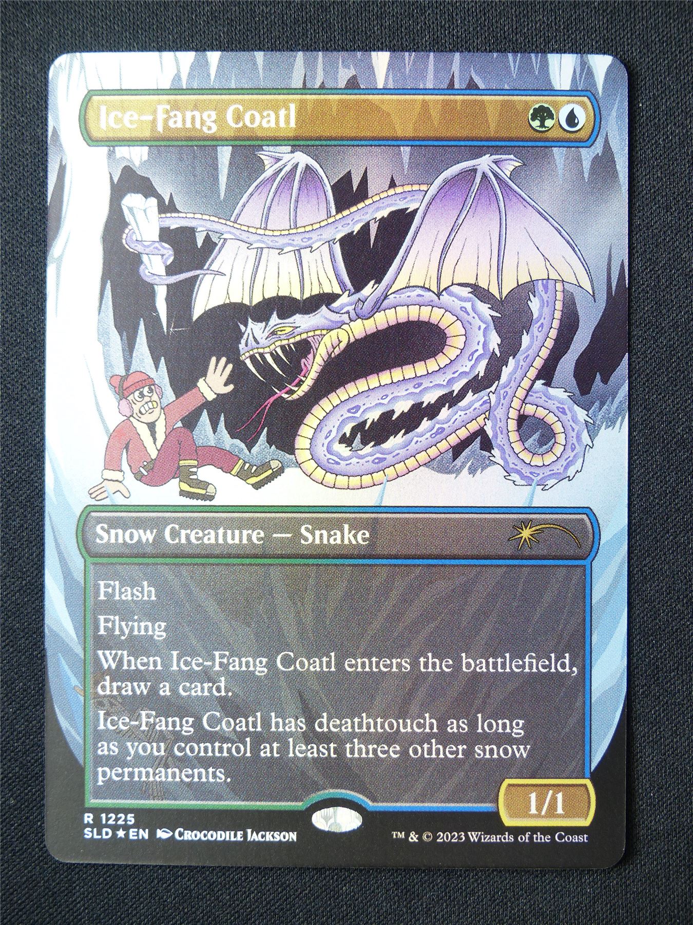 Ice-Fang Coatl Borderless Foil Secret Lair - SLD - Mtg Card #2NA