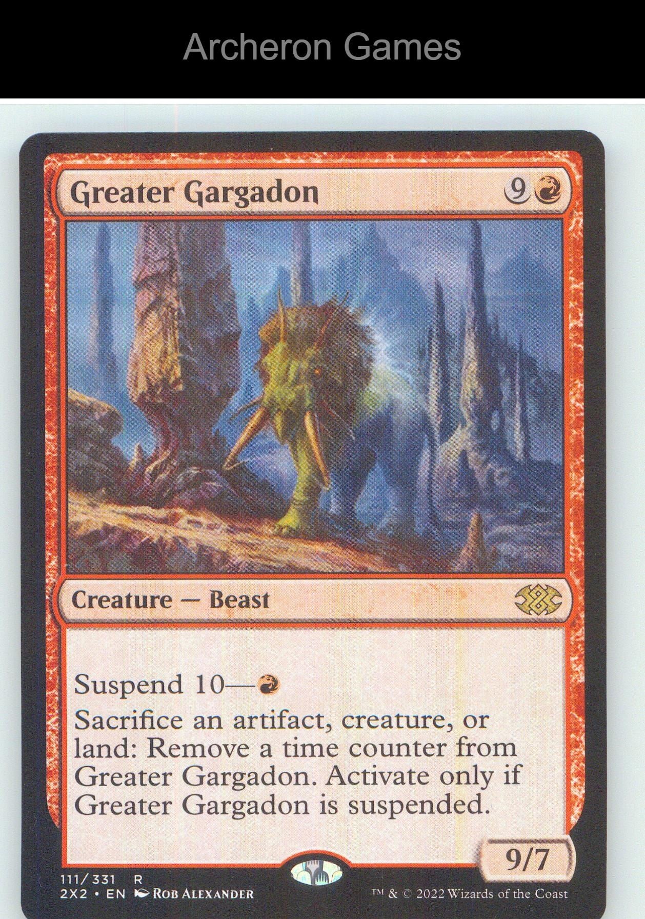 Greater Gargadon 2X2 111 R MTG Card NM/EX+