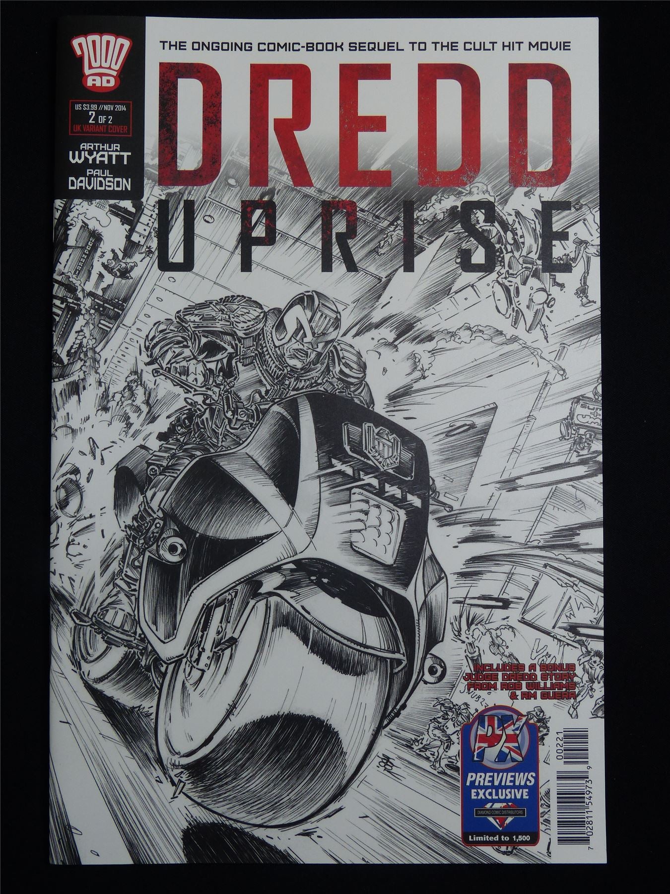 DREDD Uprise #2 Cvr B - 2000AD Comic #24V