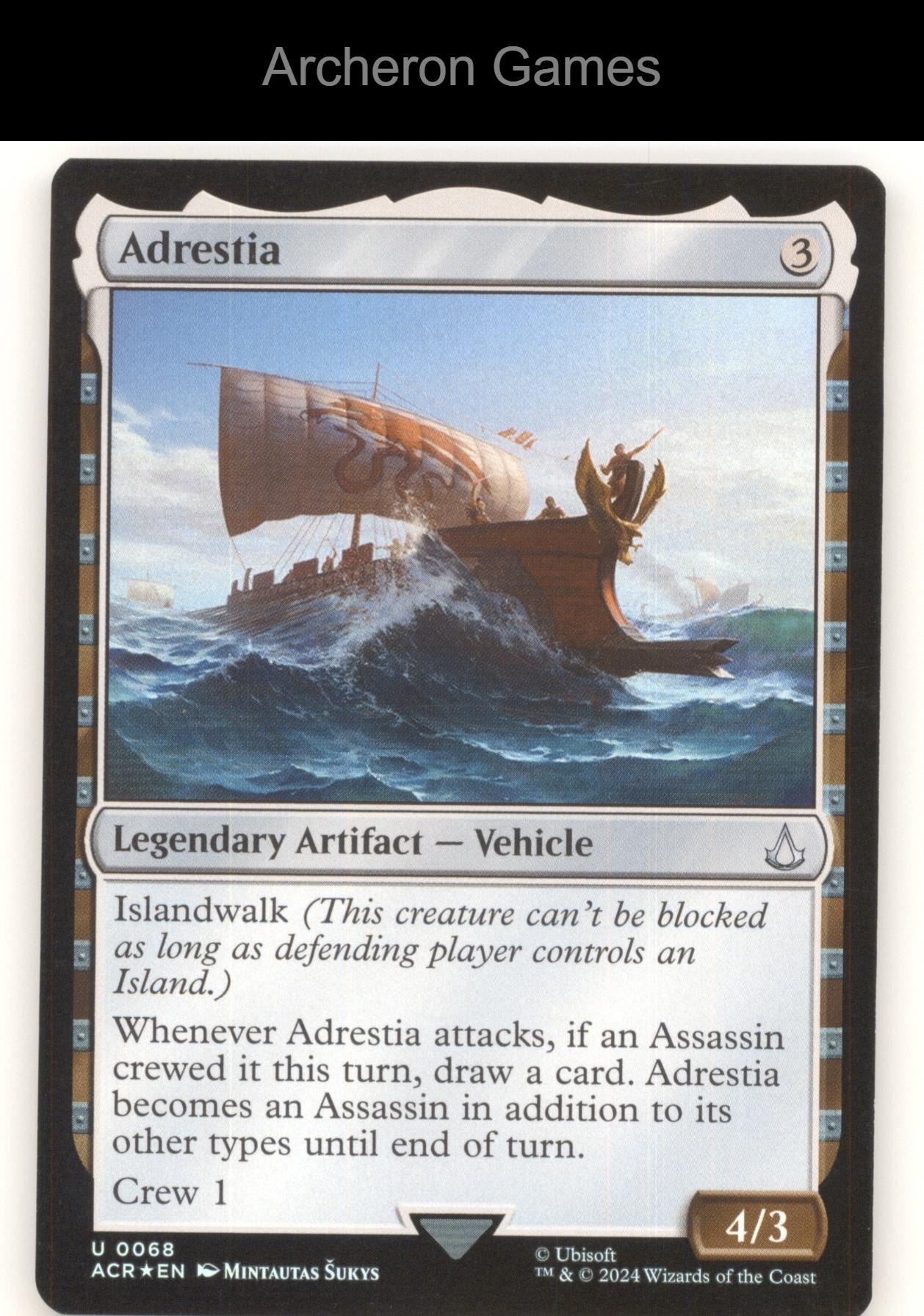 Adrestia 68 UC MTG Card Universes Beyond: Assassin's Creed