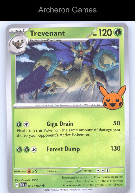 Pokemon Card Trevenant TWM 013/167 C Twilight Masquerade