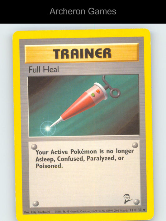 Pokemon Card Full Heal B2 111/130 UC Base Set 2