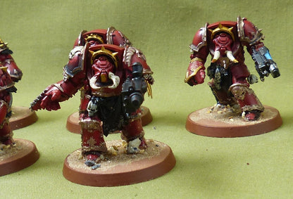 Khorne Terminator Squad painted - Chaos Space Marines - Warhammer 40K #4HJ