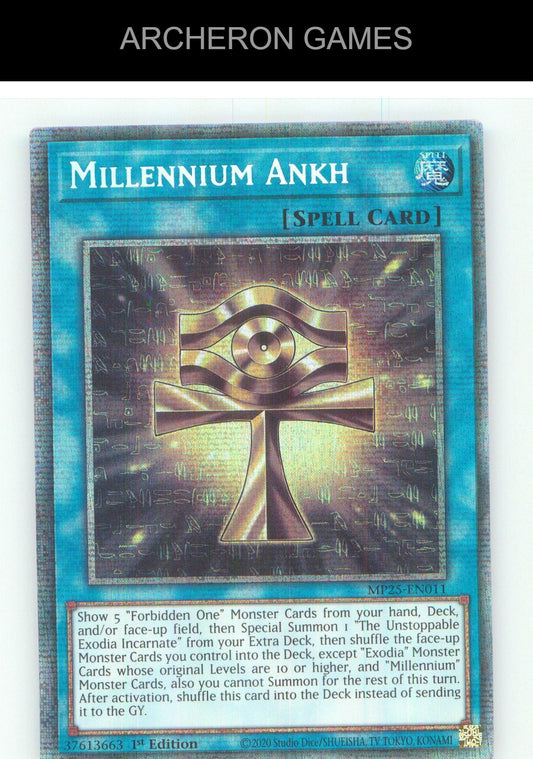 Millennium Ankh Starlight Rare YUGIOH Card 1st Edition