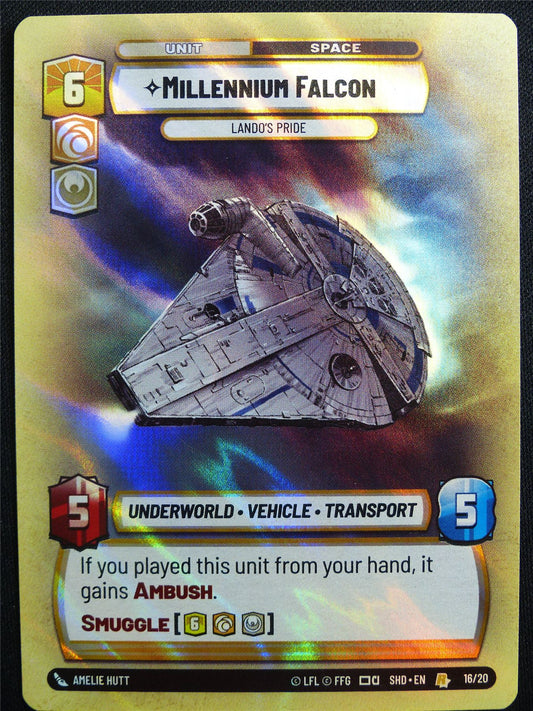 Millennium Falcon 16/20 Promo Foil - Star Wars Unlimited Card #4VD