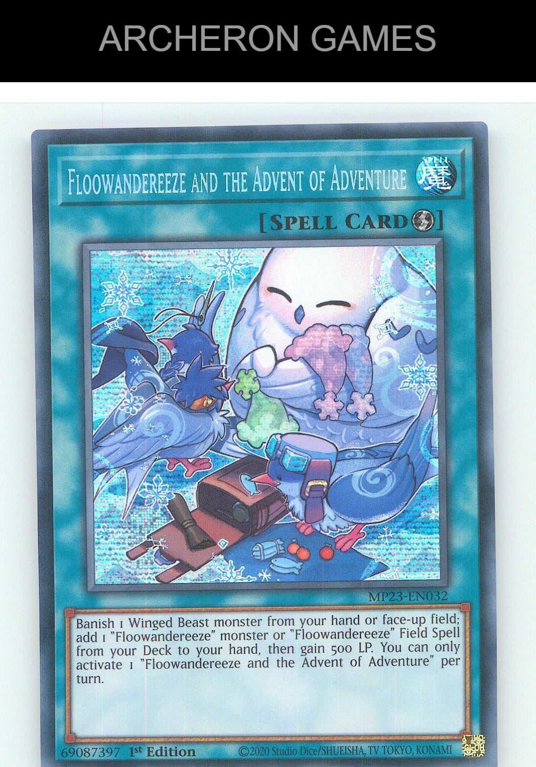 Floowandereeze and the Advent of Adventure YUGIOH Card 1st Edition