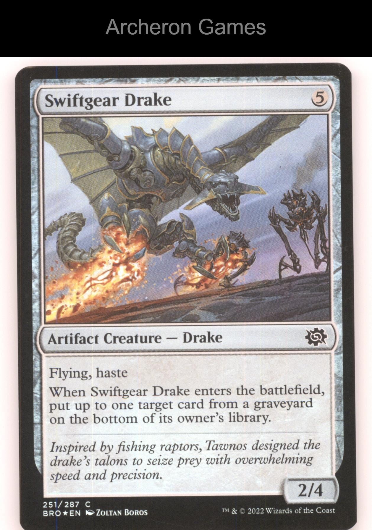 Swiftgear Drake 251 C MTG Card The Brothers' War